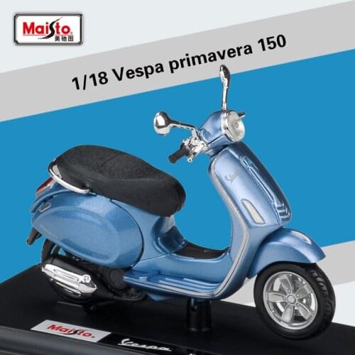 Welly 1:18 Diecast Primavera 150 High Simulator Motorcycle Bike Scooter Motorbike Alloy Metal Model