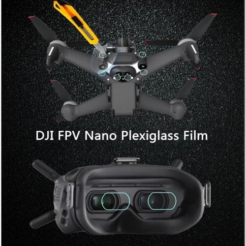 New Product Lens Protective Film for DJI FPV Accessories Through the Machine Nano Plexiglass Film Shockproof And Shatterproof