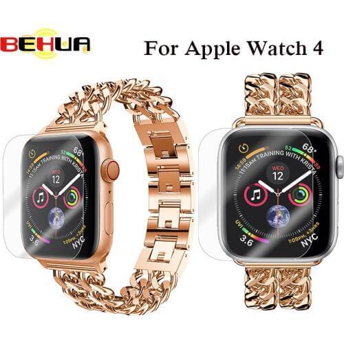 Full Cover Soft Edge Full gel Tempered glass film For i Watch Series 4 Screen Protector Film for Apple Watch 40 44 mm Cover Case