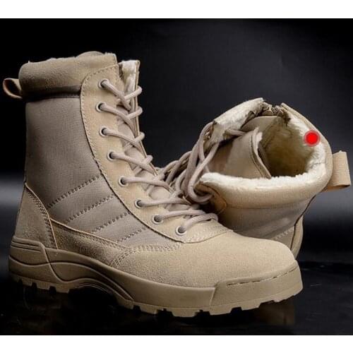 Winter Boots Men Military Tactical Snow Boots Mens Work Safety Shoes Man Women Combat Boots Botas Chaussure Homme Hiking Shoes