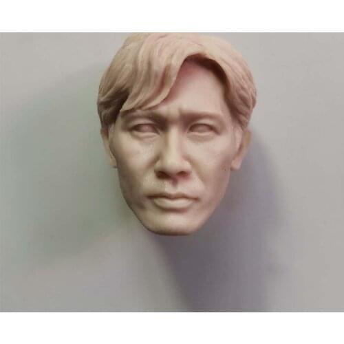 1/6 Asian Famous Star Tony Leung Chiu Wai Unpainted Head Models Sculpt for 12''Figures Bodies Accessories DIY