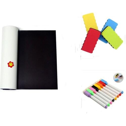 1 Set Whiteboard A4 Soft Magnetic Message Board Dry Erase Drawing Record Sticker