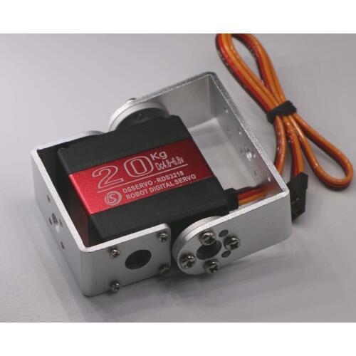 1X Robot servo 20kg RDS3218 metal gear digital servo arduino servo with Long and Short Straight U Mouting