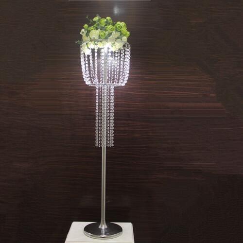 115cm Tall jellyfish style Silver Wedding Road leads Flower Stand Wedding Centerpieces Party Decoration