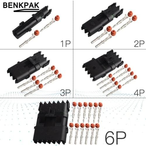 1P 2P 3P 4P 6P waterproof wire connector for car 2.5 cable connectors