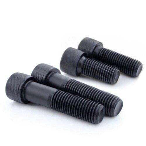 20pcs M3 inner hexagon Cup head screw Carbon steel Allen bolt Knurled 12.9 level Full tooth Mechanical screws 3mm-28mm Length