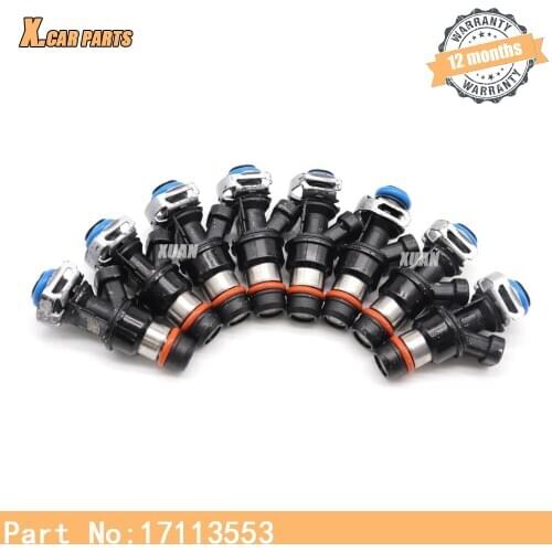 8pcs/set Fuel Injector Nozzle 17113553 17114502 FOR CHEVROLET AVALANCHE EXPRESS SILVERADO SSR SUBURBAN TAHOE TRAILBLAZER