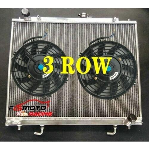 For Mitsubi-shi Pajero III Shogun/Sfx V60/V70/V80 NM NP NS NT 4M40/4M41 2.8/3.2 TD/Di-D V6 2000-ON Aluminum Radiator + Fan AT/MT