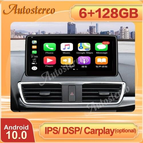 12.3" Carplay For Mazda Angkesaila 6+128G Android 10.0 Car GPS Navigation Multimedia DSP Player Headunit Auto Radio IPS Screen