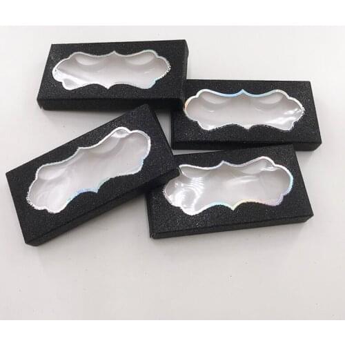Eyelashes box black cloud lashes packing custom private label logo dramatic 25mm mink lashes boxes free shipping