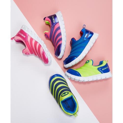 Odorless soft standard size children like Kids’ sneakers breathable anti-wear casual light running shoes B613