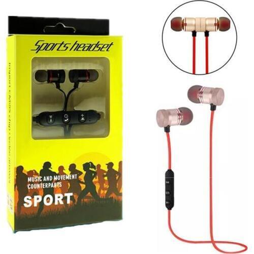 100pcs M5 Magnetic attraction Bluetooth Earphone Headset waterproof sports 4.2 with Charging Cable Young Earphone Build-in Mic