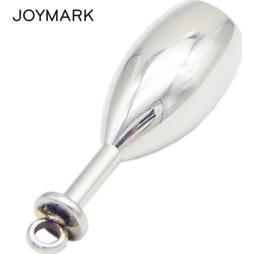 3mm 4mm 5mm 6mm Red-wine Glass Shape Stainless Steel Magnetic Clasps For DIY Leather Cord Rope Bracelets Necklaces BXGC-109