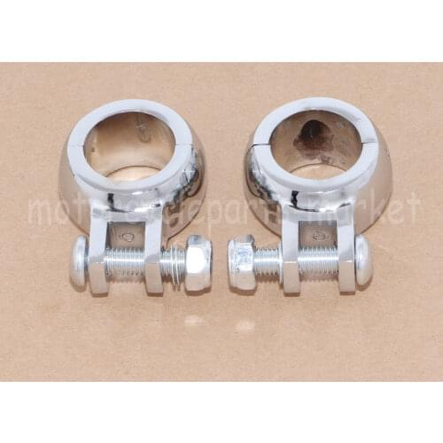 Motorcycle Chrome 1-1/4" 32MM Engine Crash Clamp Bar Highway Foot Peg Mount Bracket For Harley 1984-2017 16 15 14 13 12 11 10 09