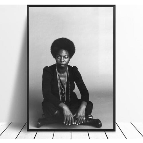 MT2390 Nina Simone Singer Music Poster Hip Hop Rap Poster Painting Art Poster Print Canvas Home Decor Picture Wall Print