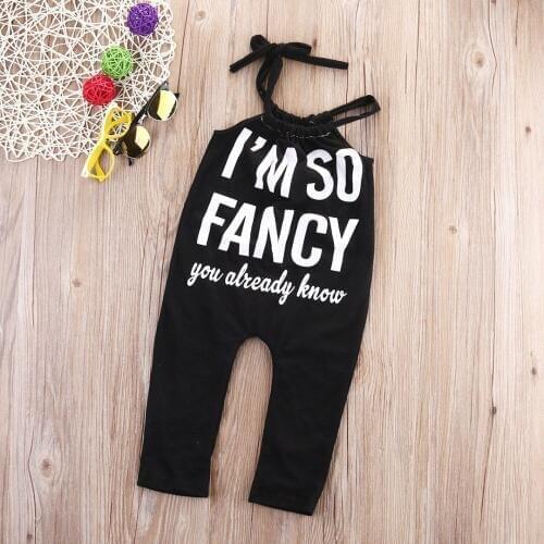 Toddler Infant Baby Girl Casual Letter Bodysuit Jumpsuit Play Suit Outfits Set Clothes