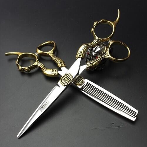 Sharonds Professional 6 "Gold Handle Scissors High Quality 440c Steel Salon Special Hair Styling hair scissors Tools