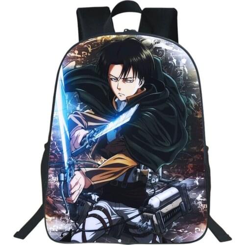 Anime Attack On Titan Backpack Students Cute School Bag Boys Girls Backpack Teens Fashion Simplicity Bookbags Children Knapsack
