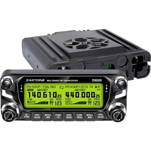 Zastone D9000 50w vhf/uhf two way car radio frequency transmitter receiver