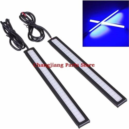 1PC Hot sale 17cm Waterproof Daytime Running Light Blue Super Bright LED Car COB Lights DRL Driving Running Lamp 12V Day Light