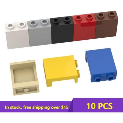10PCS MOC Bricks 87552 4864 1x2x2 Wall Board High-Tech Building Block Model Kids Creative DIY Brick Parts Best Toys Gifts