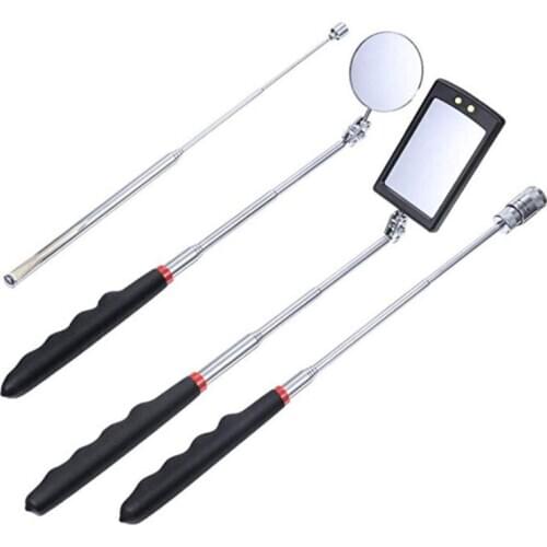 4Pcs Magnetic Pick-Up Tool Telescoping Pick Up Sticks and 360 Swivel Inspection B36B