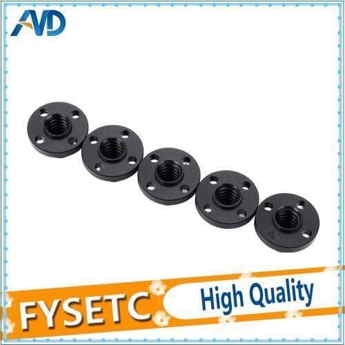 4pcs T8 Nut Trapezoidal Screw Nut POM Nut Screw Nuts 3D Printer Z Axis Trapezoid Motor Lead 1mm 2mm 4mm 8mm for Lead Screw