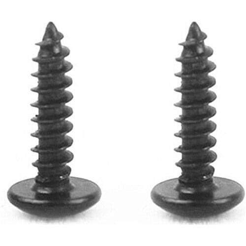 50pcs/lot M3*6/8/10/12/16/20 Steel With Black Wood Truss Screw Wax Self-tapping Screws