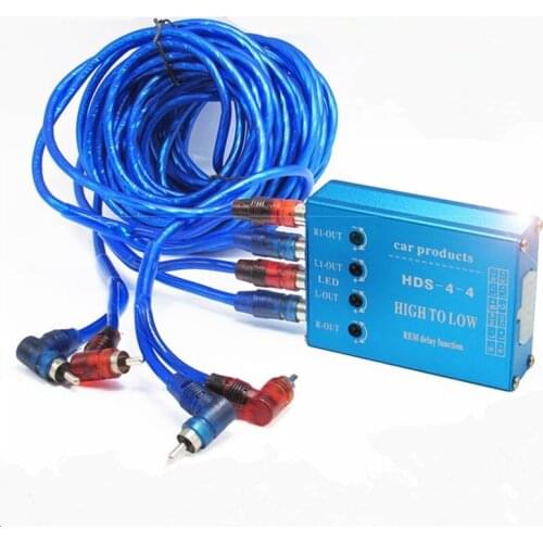 Car Audio Line Four-way High-to-low Lossless Sound Quality Conversion with Delay Function Original Car Host Audio Converter