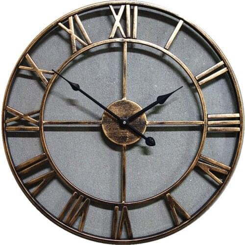 2021 Handmade Oversized 3D Retro Rustic Decorative Luxury Art Big Gear Wooden Vintage Large Wall Clock On The Wall For Gift