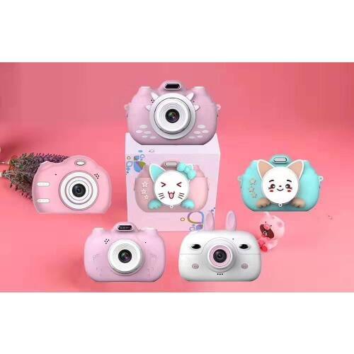 2.4 Inch Dual Lens Cartoon Cute Kids Camera Educational Children Birthday Gift Digital Camera