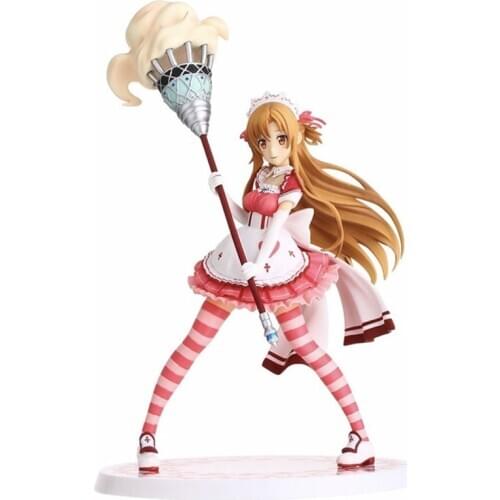 Judai Original Banpresto Anime Sword Art Online Alicization Asuna Maid World Ver SAO Yuuki Asuna PVC Figure Model Doll Toys