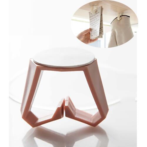 Kitchen Cabinet Towel Holder Hook V-shaped Keys Storage Hook Home Self-adhesive Sundries Organizer holder