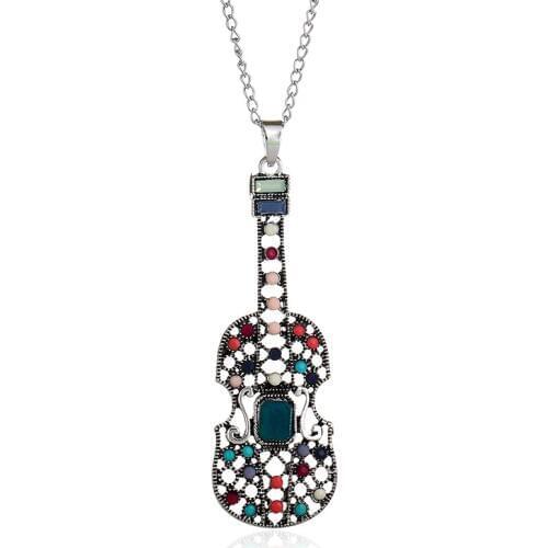 MIARA.L Hot Sale Retro Cello Necklace and Simple Fashion Sweater Chain Necklace