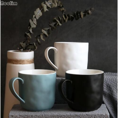 Minimalist Nordic Ceramic Creative Breakfast Cup Coffee Mug Simple Milk Office Mug Sugar Lemonade Matt Cup Drinkware Accessories