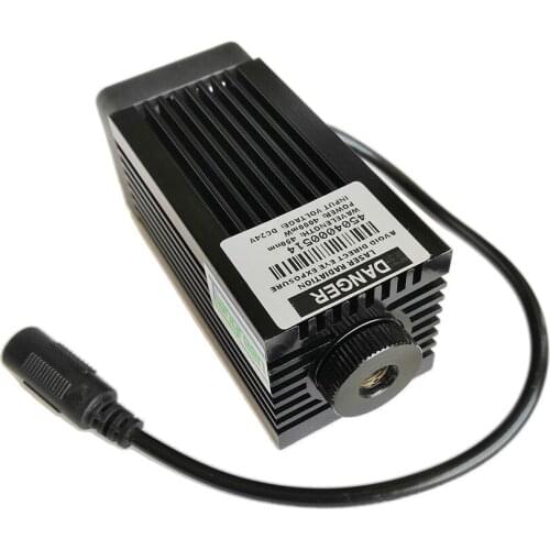 High Power Blue Diode Module Focusable Laser Generator 450nm 4000mW DC 12V 24V