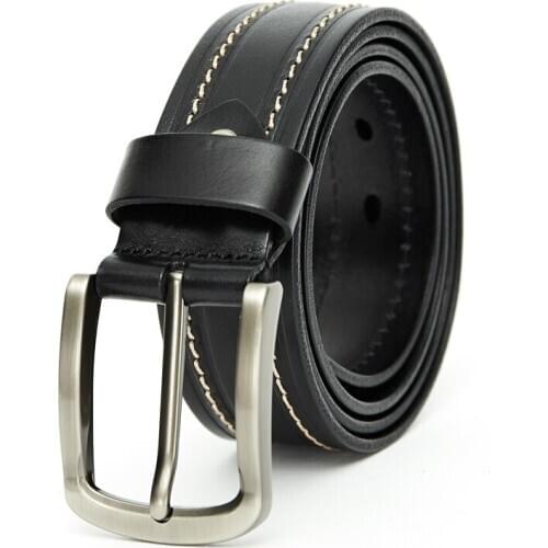 Casual Genuine Leather Belt Luxury designer Belts for Male Jeans Pure Cowhide Design Vintage Retro Strap Fashion Waist Girdle