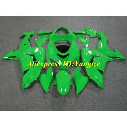 Newest Motorcycle Fairing kit for KAWASAKI Ninja ZX10R 2006 2007 ZX10R 06 07 Famous green ABS Fairings set+7 gifts SK29