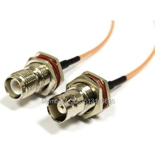 New Modem Coaxial Cable RP-TNC Female Jack Switch BNC Female Jack Connector RG316 Cable Pigtail 15CM 6" Adapter