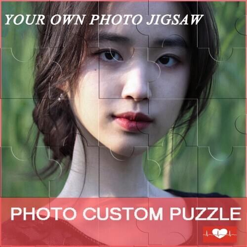 35/120/200/300/500/1000Pcs Photo Custom Wooden Personalized Jigsaw Puzzle Picture DIY Christmas Decoration Collectiable with BOX