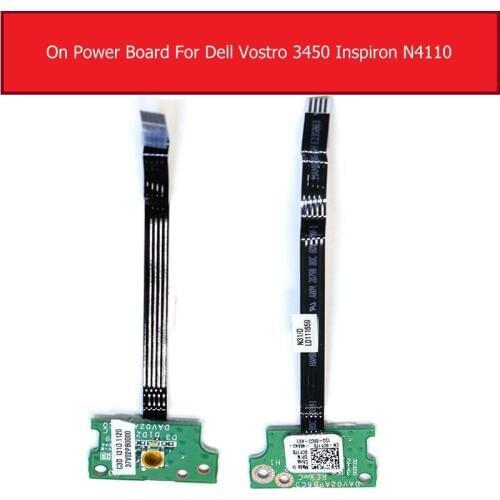 Genuine On/Off Power Board For Dell Inspiron 14R N4110 POWER Switch button Board with Cable Replacement DAV02APB6C2 PNMW0 0PNMW0