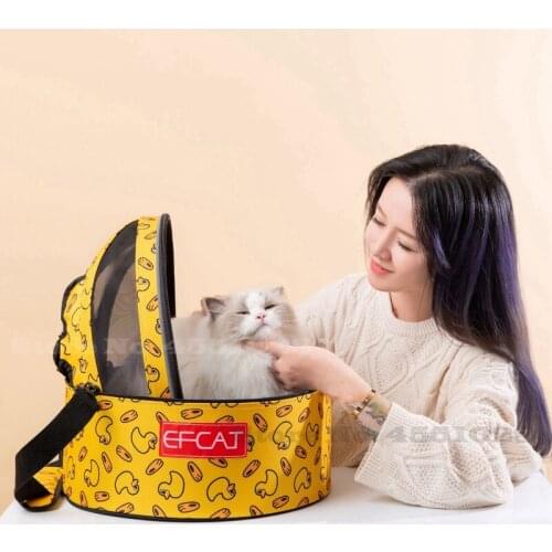 Portable Air Box Pet Dog Cat Space Bag Fashion Waterproof Basket Car Carrier Seat Bag bearing 7kg