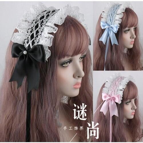 Lolita Hair Band Lolita Daily Life Versatile Accessories Small Angel Handle CAT And LOVE Letter Hair Accessories
