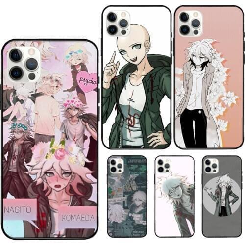 Nagito Komaeda Rubber Phone Case For iPhone 12 11 Pro Max Mini XS X XR 7 8 Plus SE 2020 Soft Cover Case