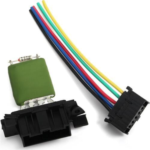 Heater Motor Blower Fan Resistor With Wiring Repair Plug Harness for FIAT Opel Vauxhall Corsa 13248240 77364061