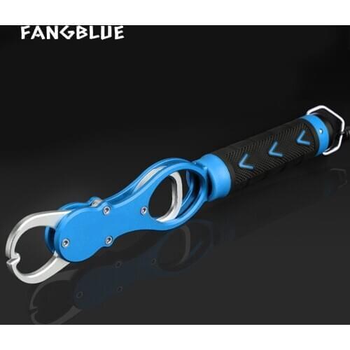 Fishing Lip Grip with Scale CNC Aluminum Alloy Control Fish Clamp Bass Carp Fishing Tackle Goods 2020 For Saltwater Freshwater