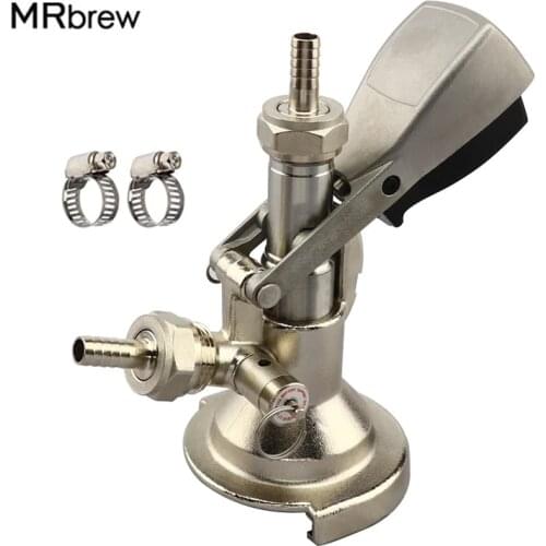 Beer Keg Coupler A-type System Beer Tap Dispenser , Beer Distributor Adapter Connector For Bar Beer Wine Home Brew Chrome-Plate