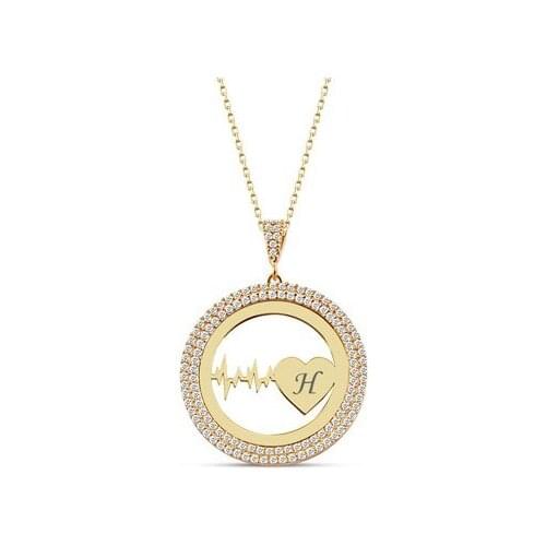 Silver Heart Rhythm Is Necklace