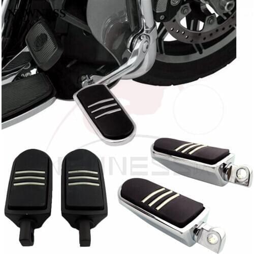 StreamLiner Styled Chrome Footpeg Foot peg For Harley FLH Touring Electra Street Glide Road King FLST Softails Fatboy
