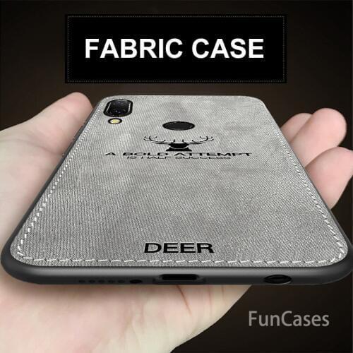 Fabric Case for Huawei P Smart 2019 Classic Cloth Matte Skin Soft Hard Back Cover for Huawei P Smart Plus Phone Cases Hauwei